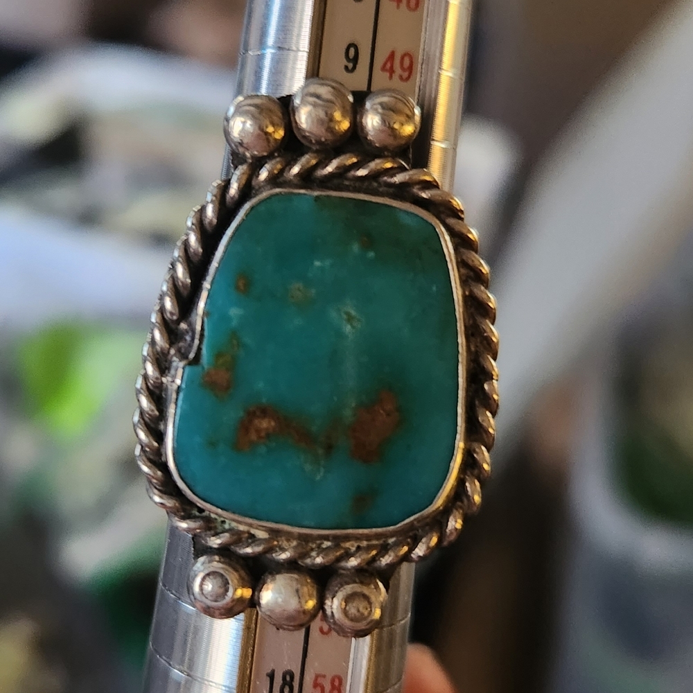 Turquoise and Sterling Ring